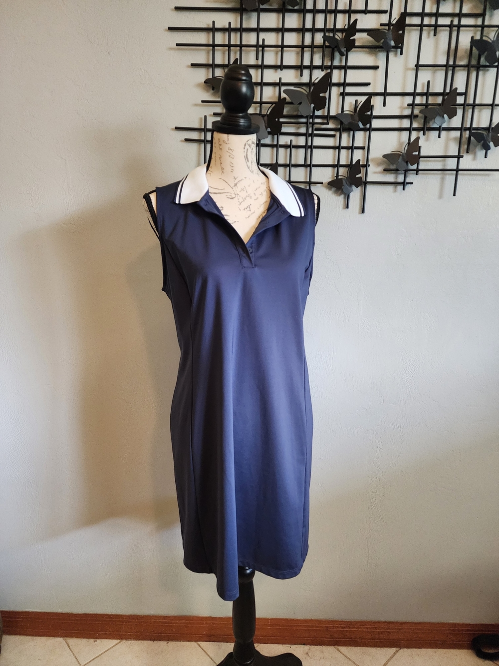 Tommy Bahama Navy Golf Polo Shirt Dress - Picture 1 of 5